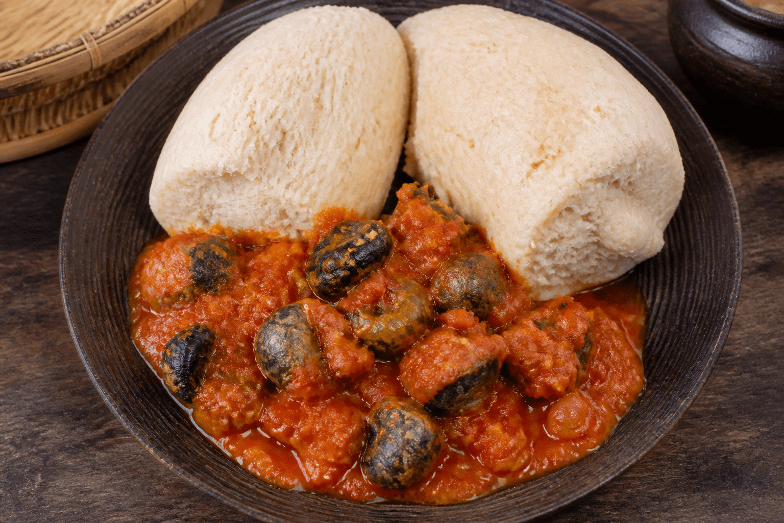 Pepper snail kenkey