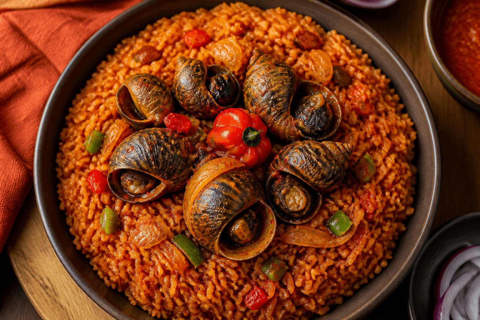 Pepper snail rice