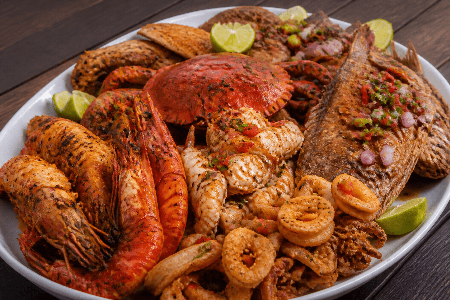 Seafood platter